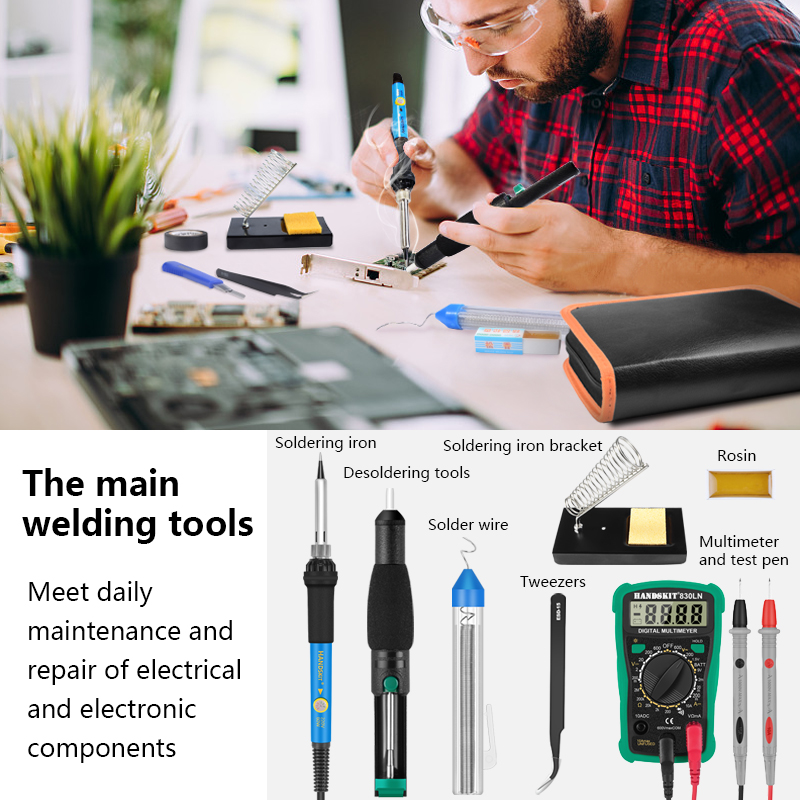 HandsKit Soldering Iron Tool Kit 110V 60W 933